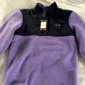 Under ARMOUR fleece, size SM women’s, purple and black